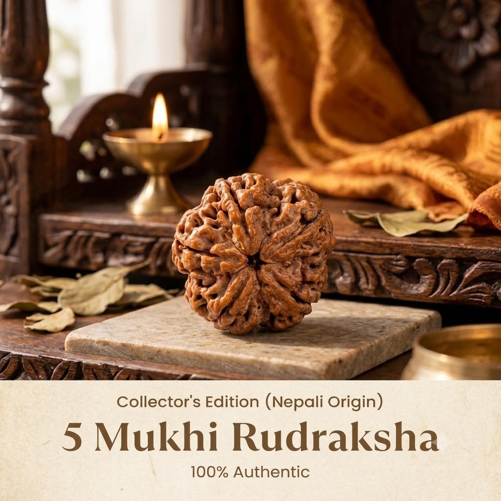 Collector's Edition 5 Mukhi Rudraksha (Nepali Origin)