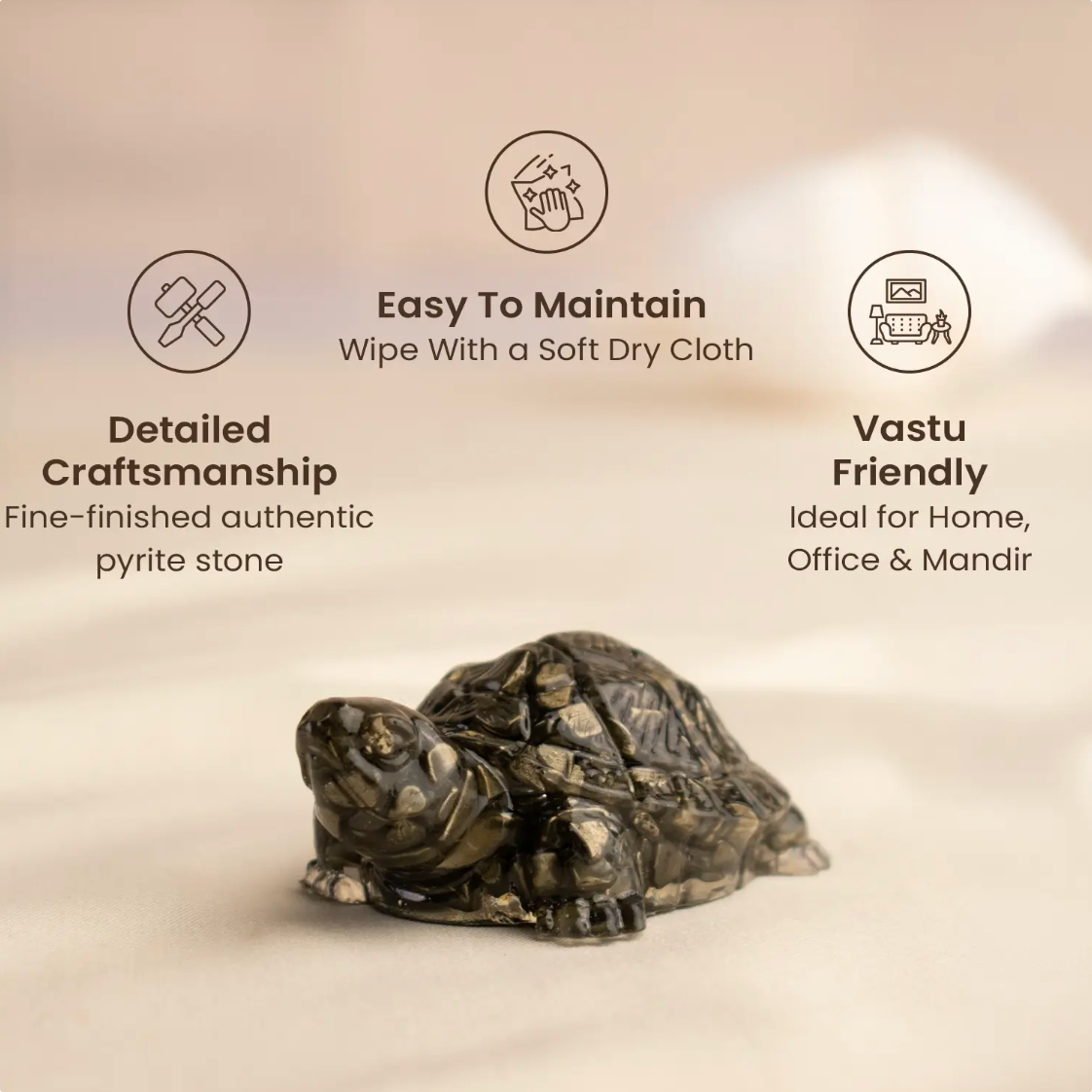 Vastu Pyrite Tortoise (Kachhua)
