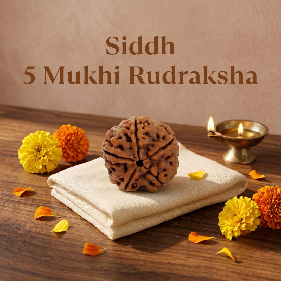Kashi Siddh Nepal Origin 5 Mukhi Rudraksha - 17mm to 22mm