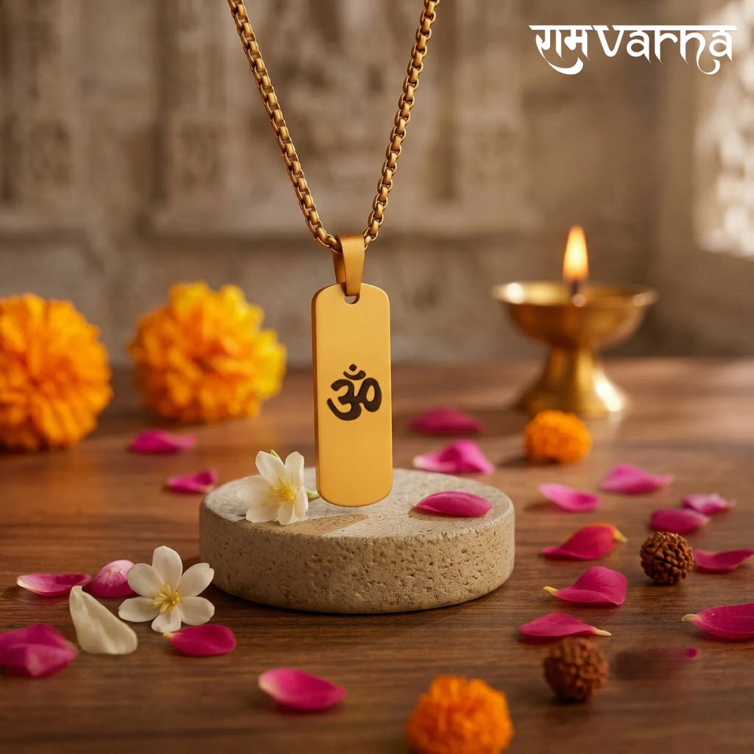 Gold Plated Om Pendant