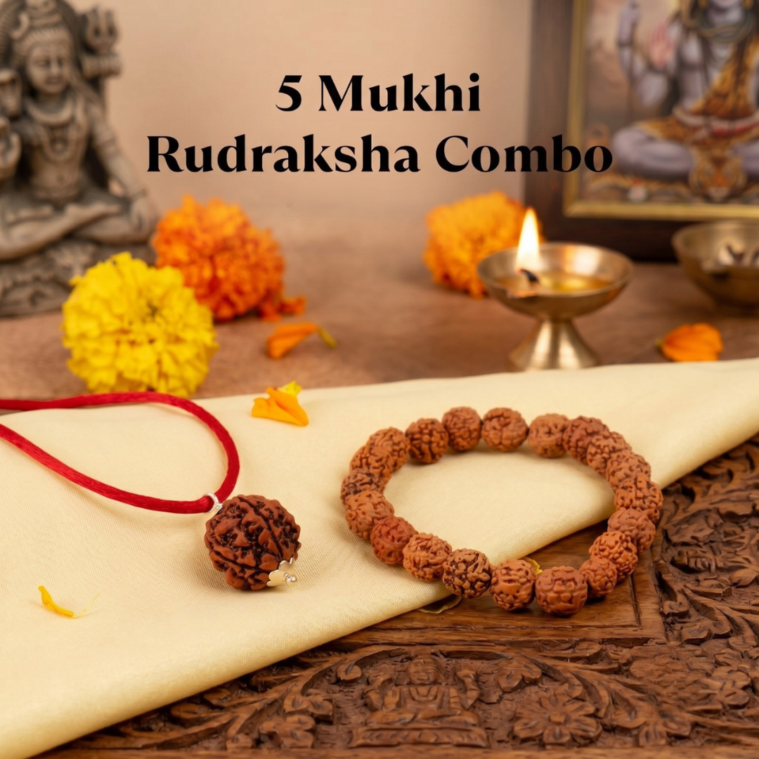 5 Mukhi Rudraksha Combo