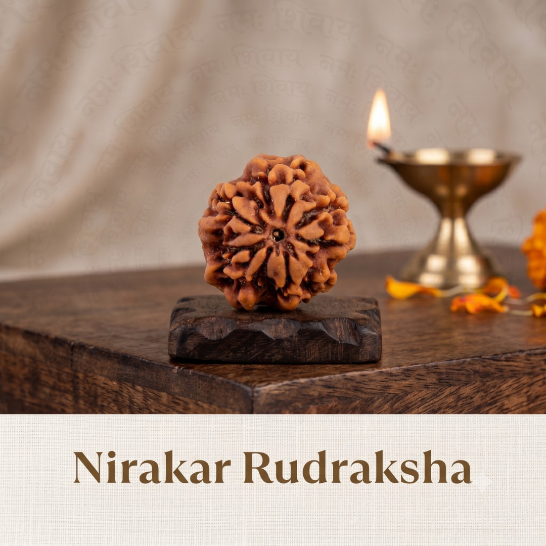 Nepal Origin Nirakar Rudraksha (0 Mukhi) - 17mm - 22mm