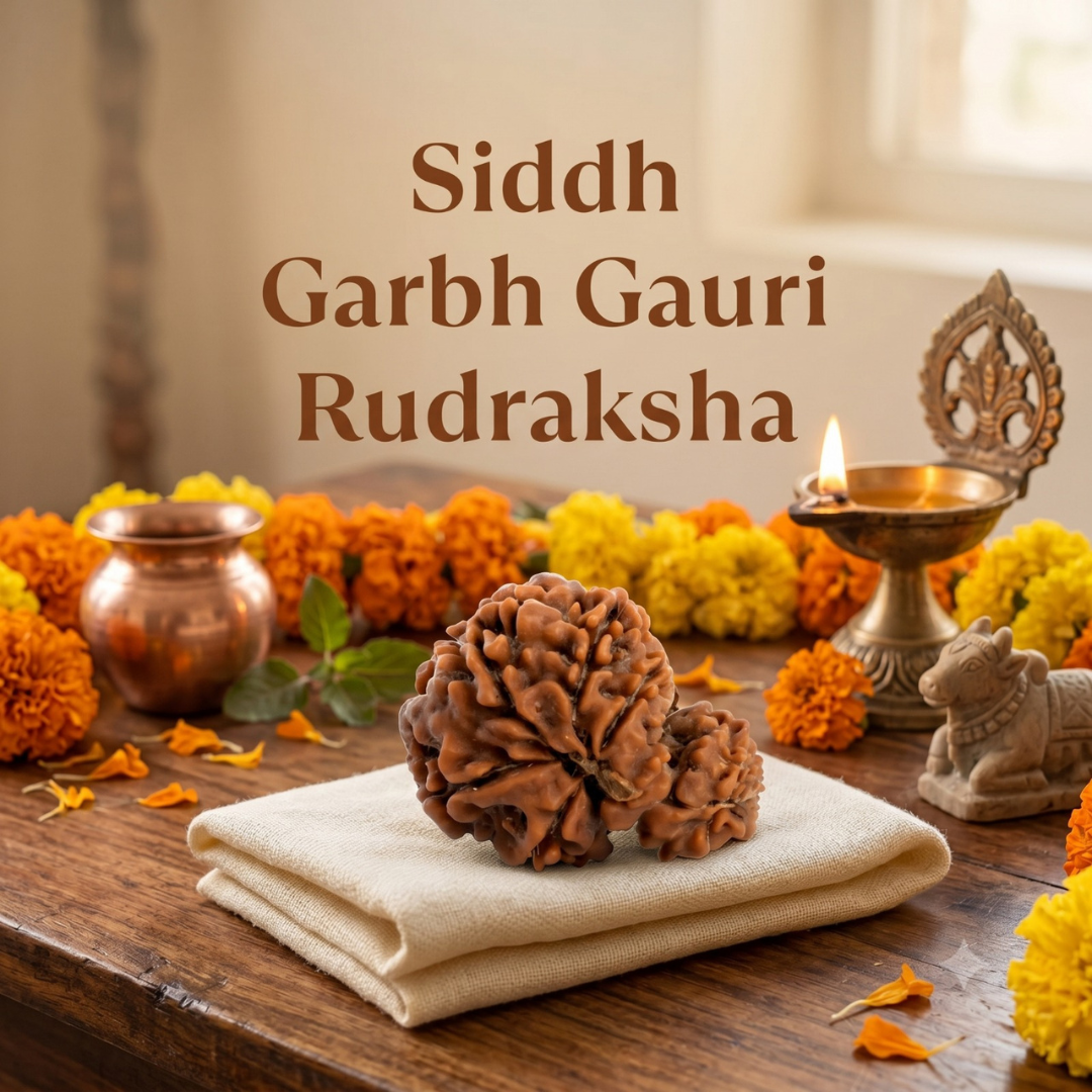 Kashi Siddh Nepal Origin Garbh Gauri Rudraksha - 17mm to 22mm