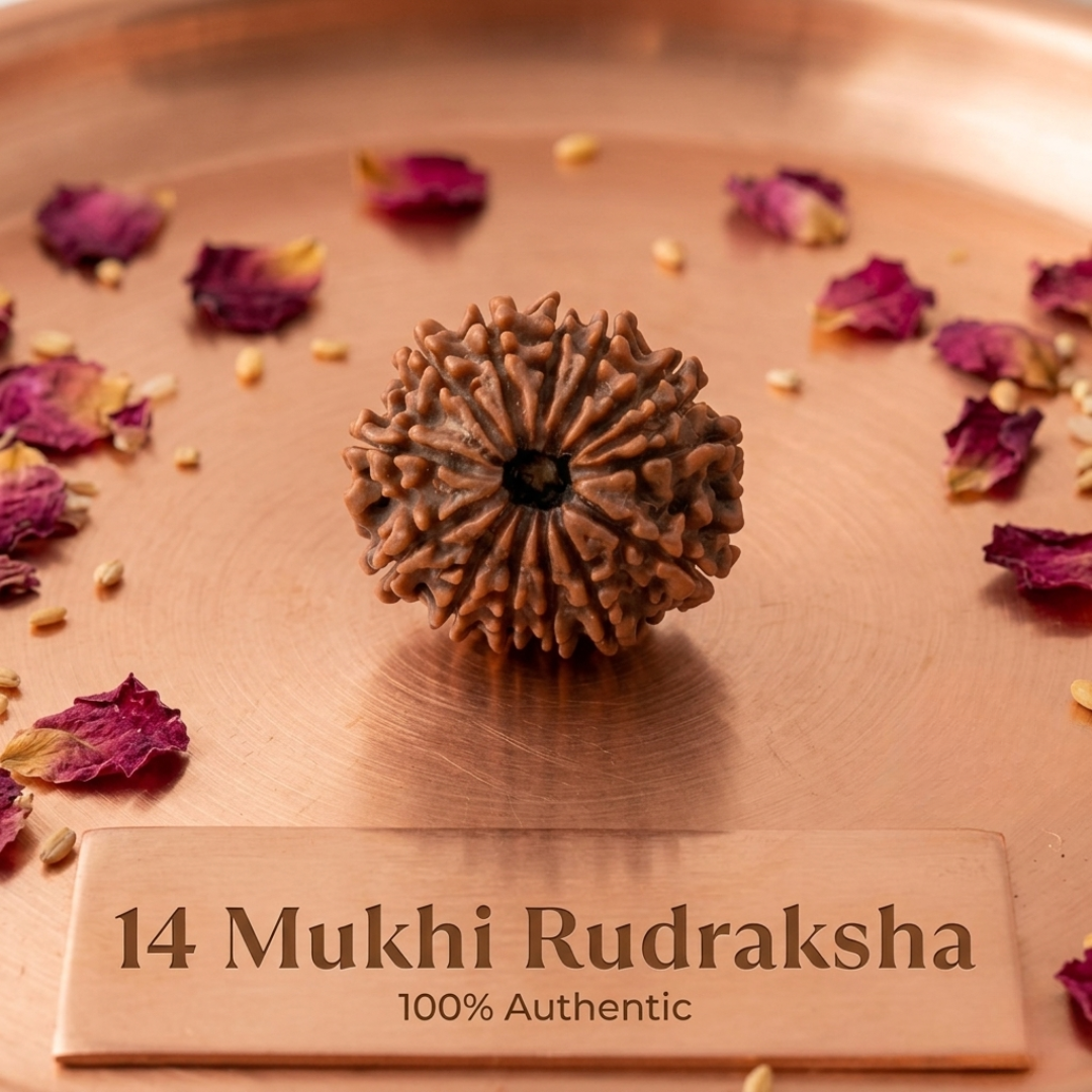 Nepal Origin 14 Mukhi Rudraksha - 17mm to 22mm
