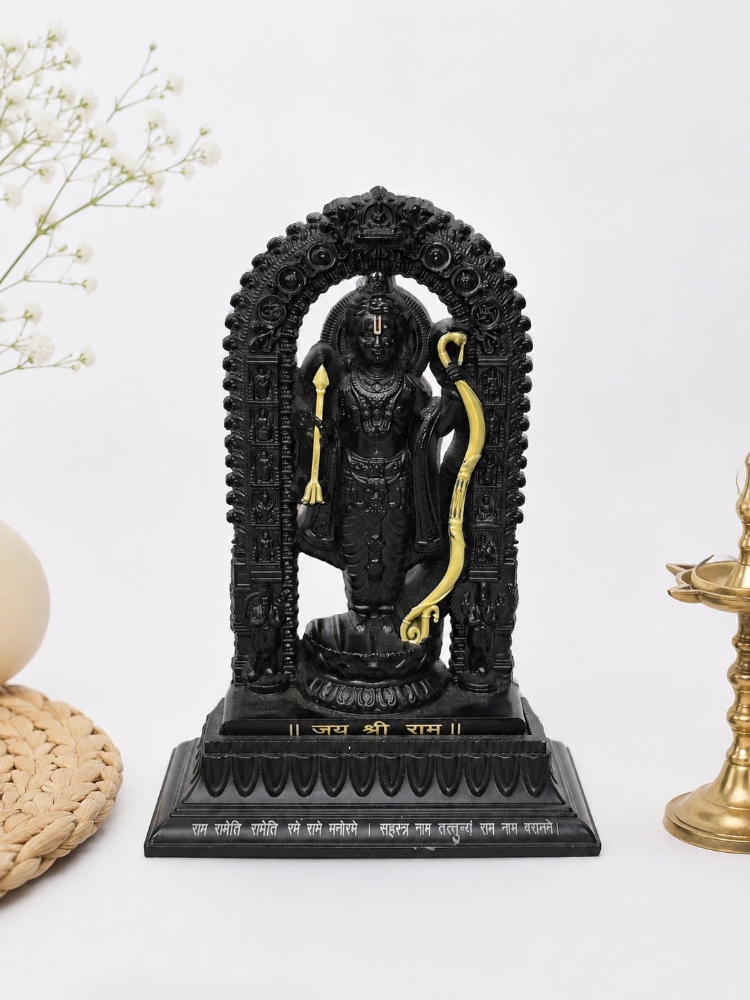 Ramvarna Premium Shri Ram Idol with arch | Spritual home and shop decor statue
