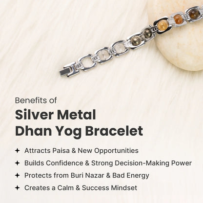 Metal Dhan Yog Bracelet - Silver