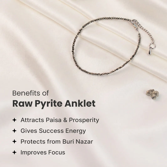 Raw Pyrite Anklet