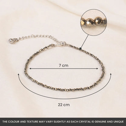 Raw Pyrite Anklet