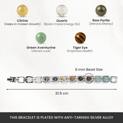 Metal Dhan Yog Bracelet - Silver