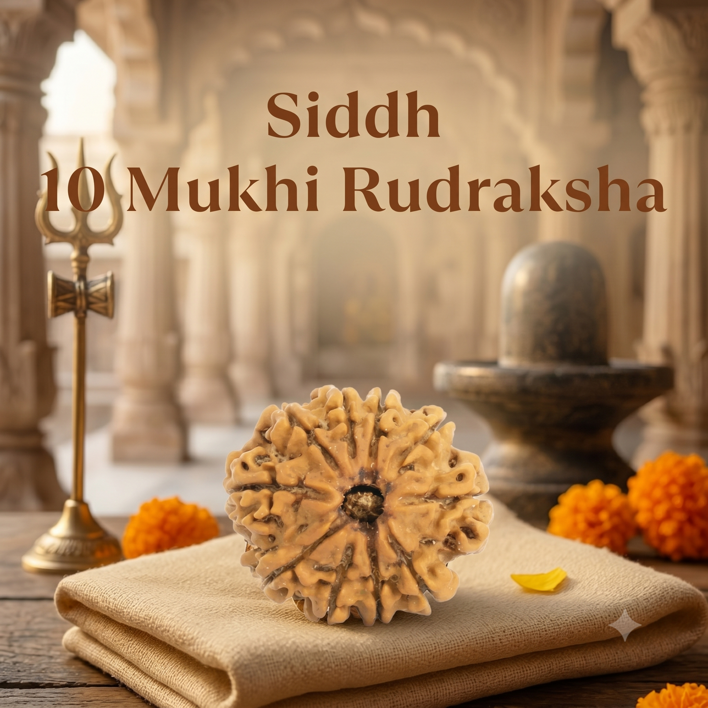 Kashi Siddh Nepal Origin 10 Mukhi Rudraksha - 17mm to 22mm
