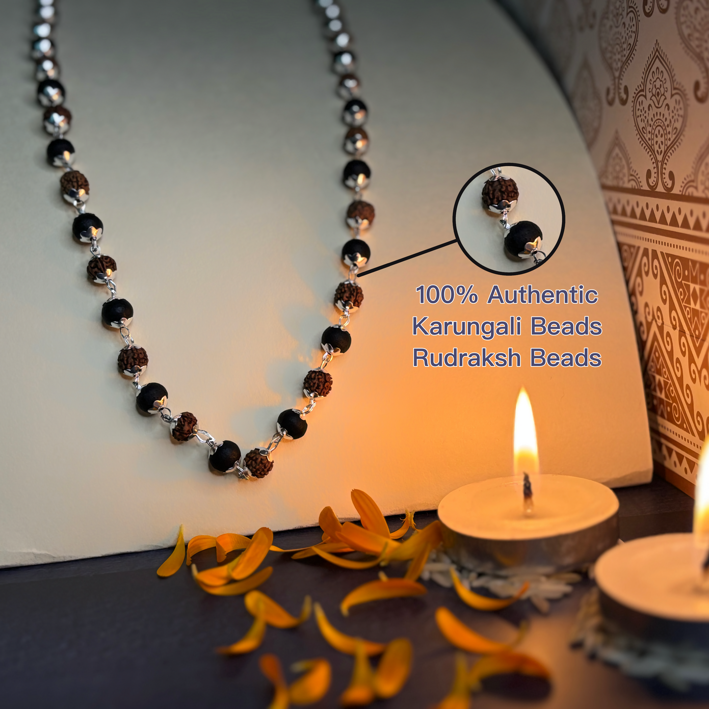 Karungali Rudraksha Mala