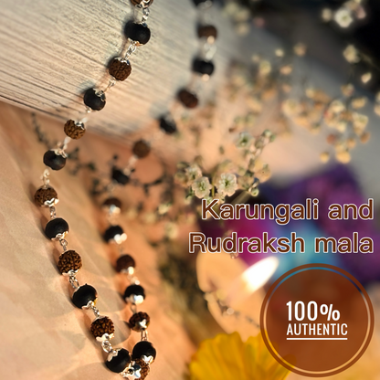 Karungali Rudraksha Mala