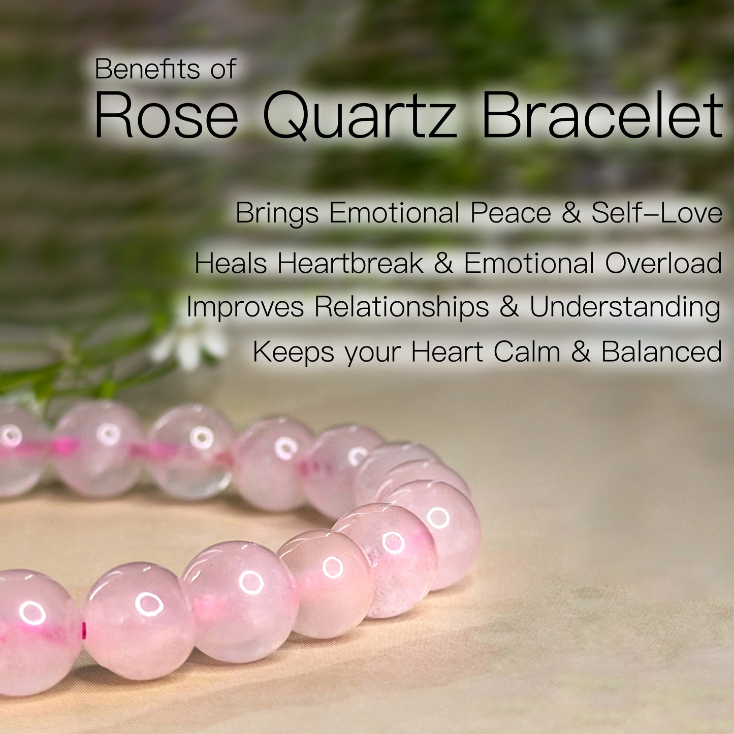 Rose Quartz Bracelet - Love Bracelet