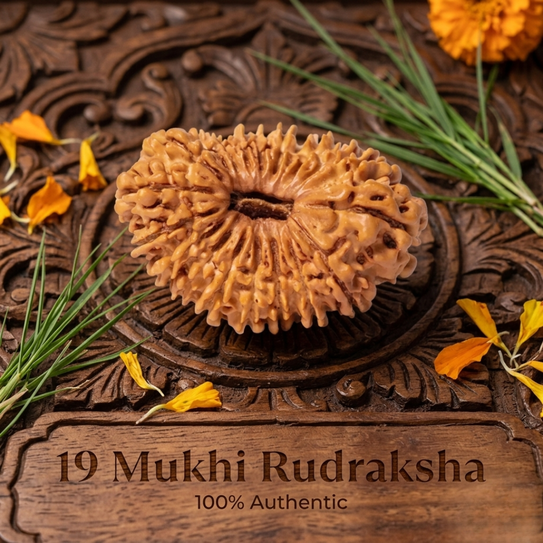 Nepal Origin 19 Mukhi Rudraksha - 17mm to 22mm