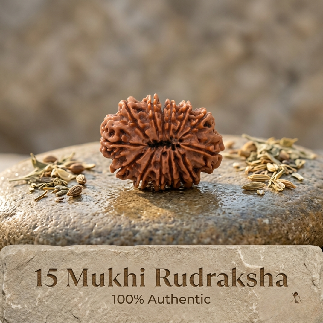 Nepal Origin 15 Mukhi Rudraksha - 17mm to 22mm